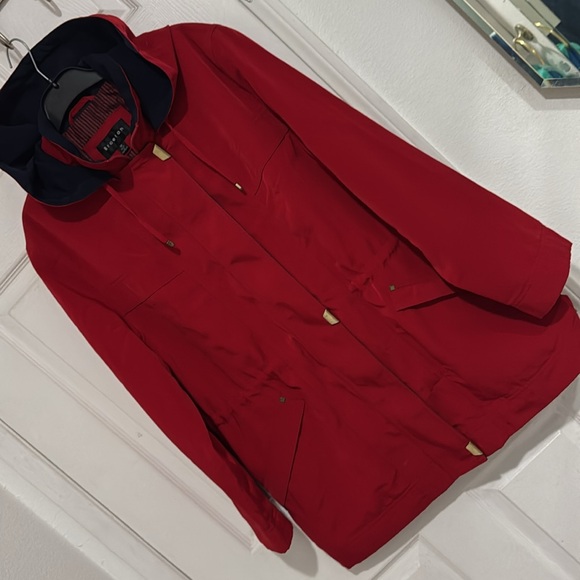 Vintage Braetan Women’s Red Lightweight Lined Layering Jacket M - Picture 2 of 8